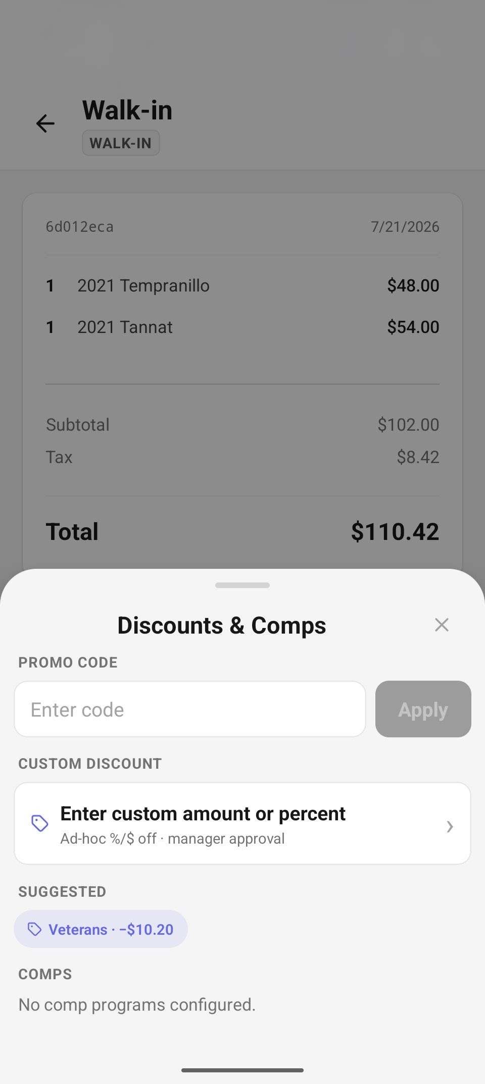 Discounts & Comps