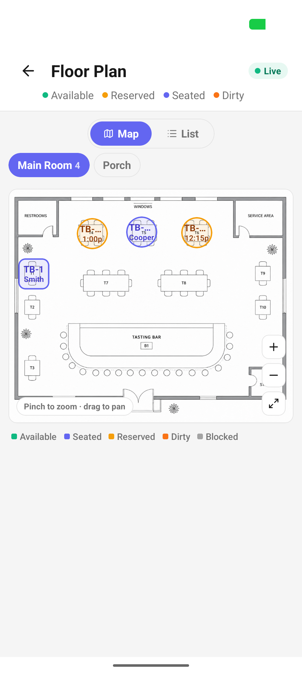 Floor &amp; seating