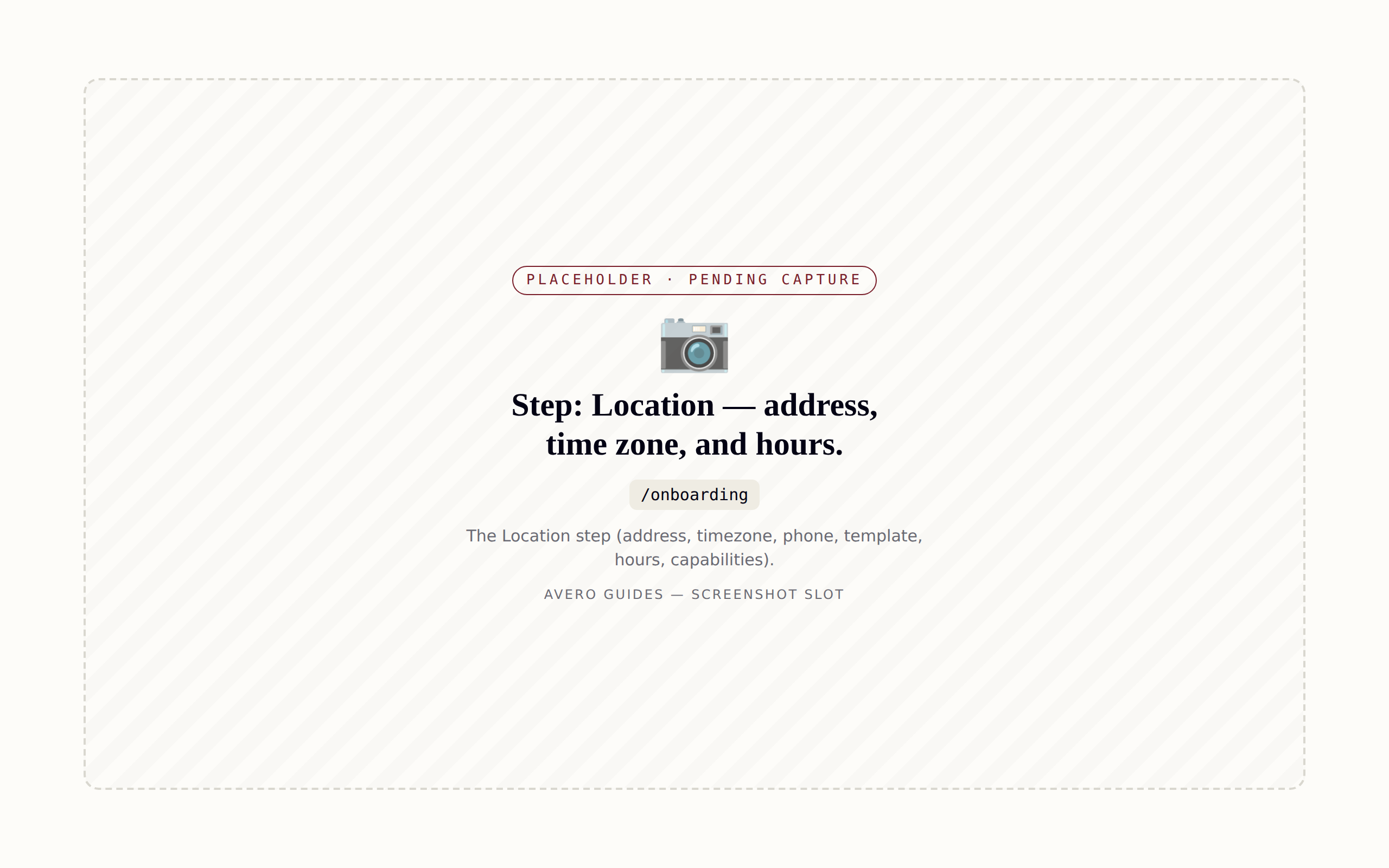 Location step.