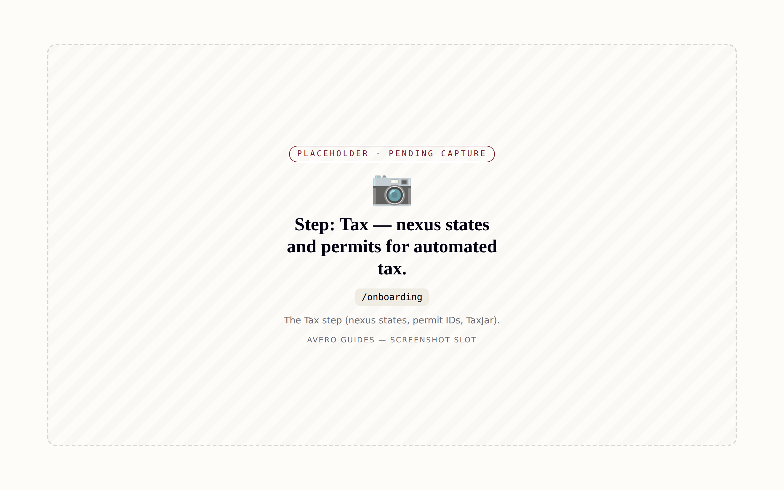 Tax step.